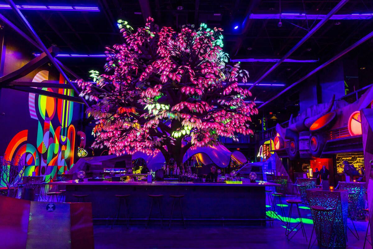 The Art Walk on AREA15's Las Vegas campus