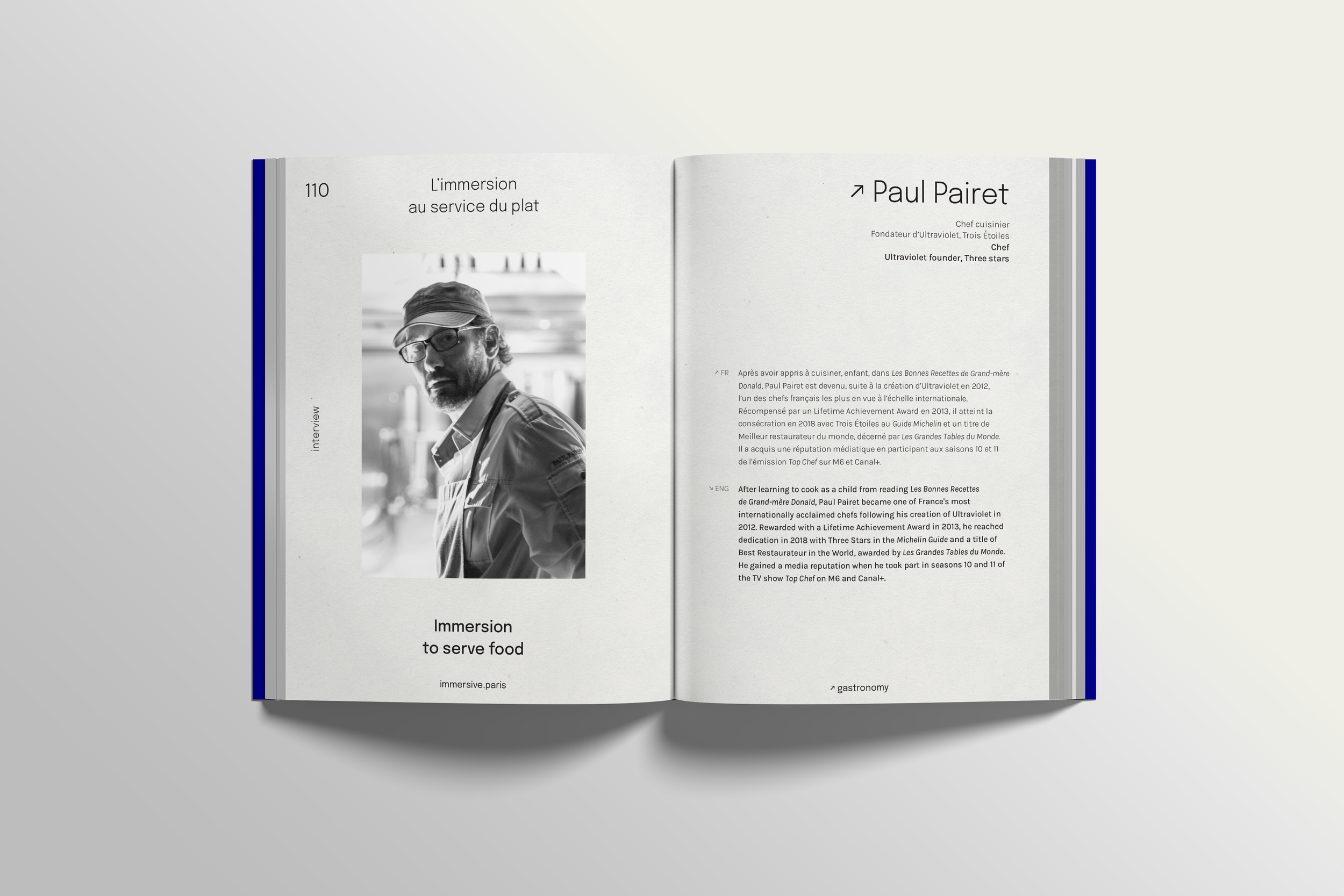 IP Gastronomy — double-page mockup