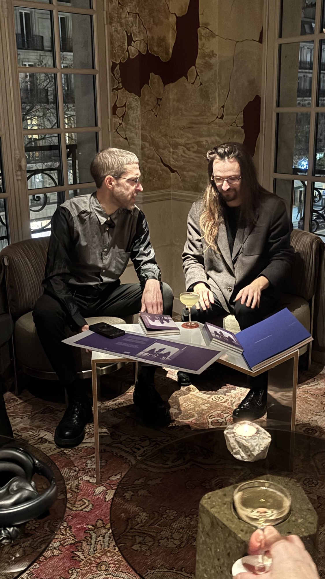Mathias Chelebourg et Luca Marchetti au CRAVAN, IP Gastronomy sur la table.